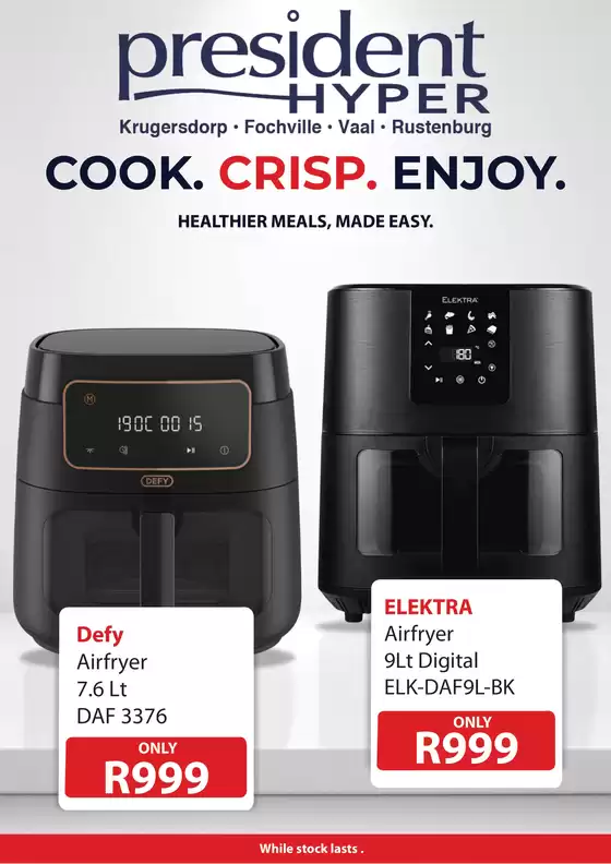 President Hyper catalogue | BRAAIMAXX Air Fryers Deals | 2026-07-31T00:00:00.000Z - 2026-08-14T00:00:00.000Z