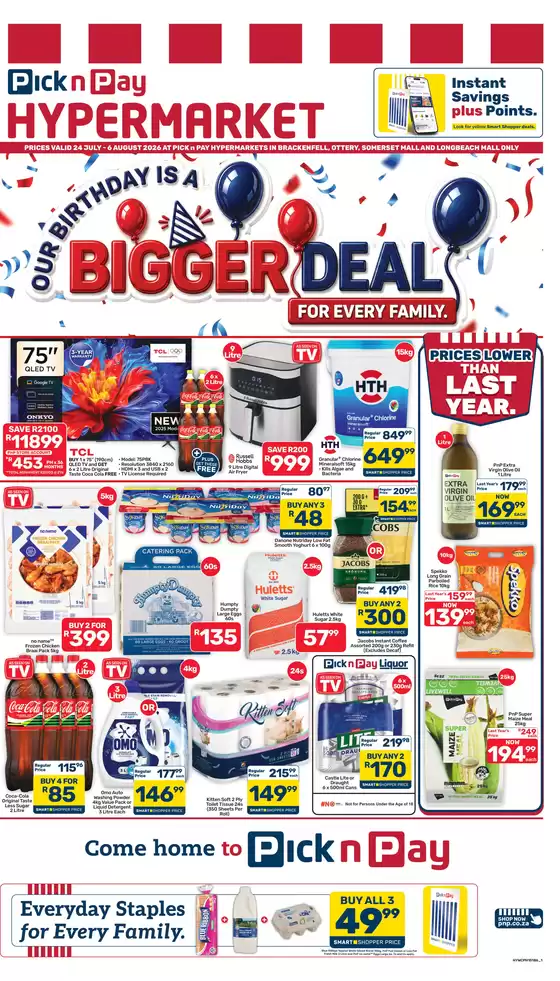 Pick n Pay Hypermarket catalogue | Hypermarket Birthday Specials | 2026-07-24T00:00:00.000Z - 2026-08-06T00:00:00.000Z