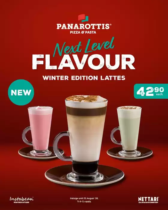 Panarottis catalogue | Next Level Flavour | 2026-08-03T00:00:00.000Z - 2026-08-31T00:00:00.000Z