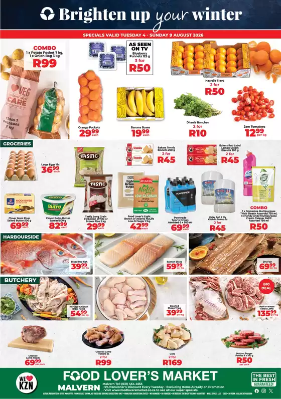 Food Lover's Market catalogue in Pietermaritzburg | Malvern - 4 - 9 August 2026 | 2026-08-03T00:00:00.000Z - 2026-08-09T00:00:00.000Z