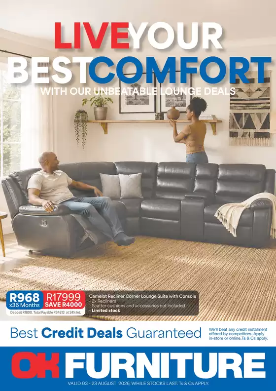 OK Furniture catalogue in Zeerust | Our best bargains | 2026-08-03T00:00:00.000Z - 2026-08-23T00:00:00.000Z
