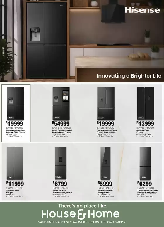 House & Home catalogue in Blue Downs | Current deals and offers | 2026-08-05T00:00:00.000Z - 2026-08-09T00:00:00.000Z