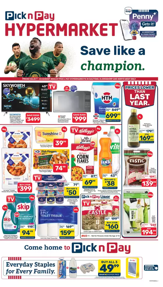 Pick n Pay Hypermarket catalogue in Modimolle | Hypermarket Specials | 2026-08-07T00:00:00.000Z - 2026-08-24T00:00:00.000Z