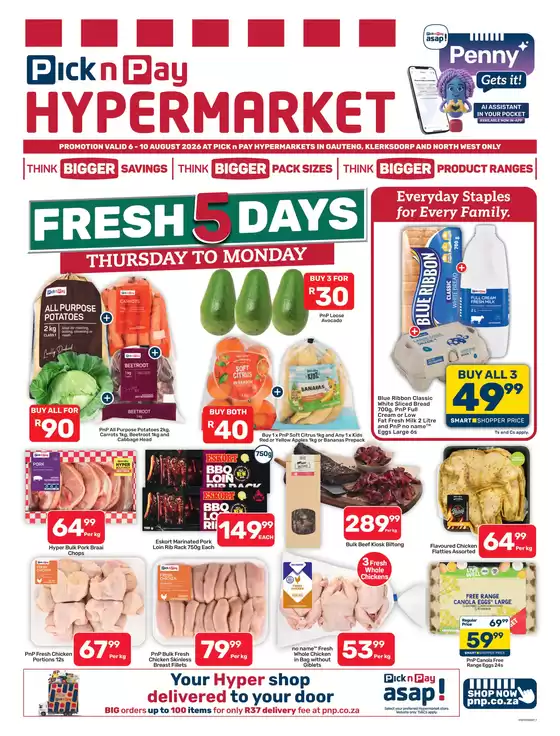 Pick n Pay Hypermarket catalogue | Hypermarket Weekend Specials | 2026-08-06T00:00:00.000Z - 2026-08-10T00:00:00.000Z