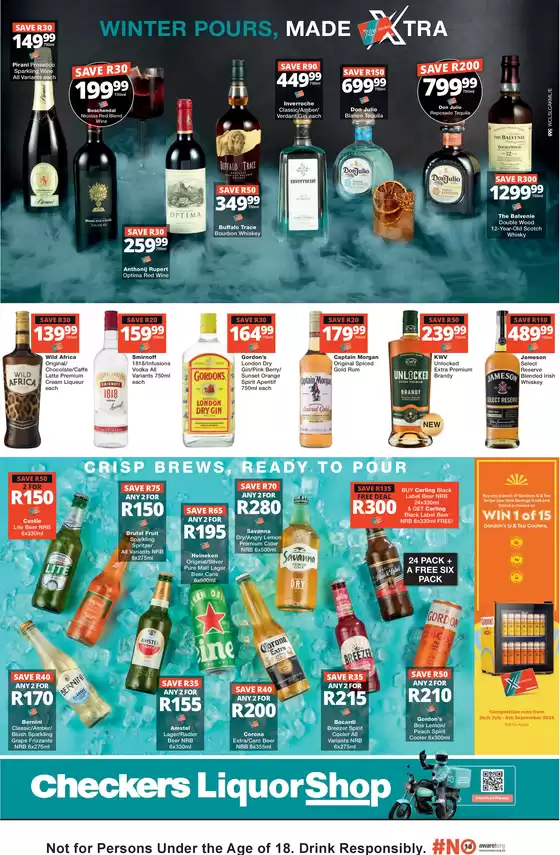 Checkers Liquor Shop catalogue in Pretoria | Winter Pours, Made Xtra | 2026-08-07T00:00:00.000Z - 2026-08-10T00:00:00.000Z