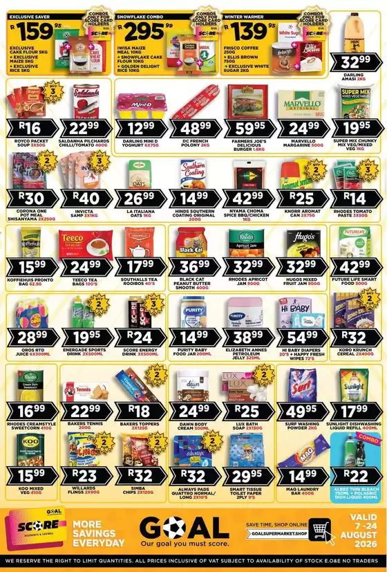 Goal Supermarket catalogue in  | Current deals and offers | 2026-08-07T00:00:00.000Z - 2026-08-24T00:00:00.000Z