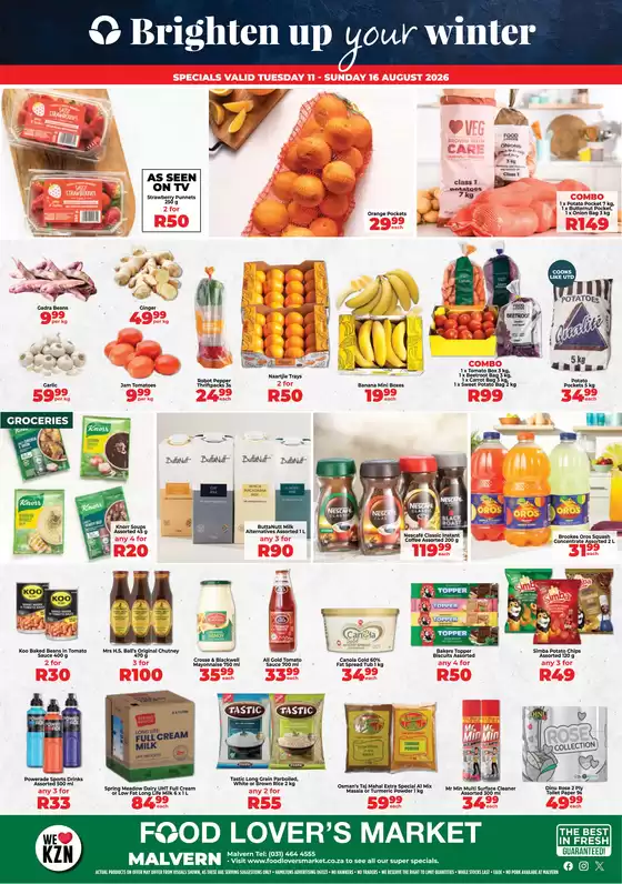 Food Lover's Market catalogue in  | Malvern - 11 - 16 August 2026 | 2026-08-10T00:00:00.000Z - 2026-08-16T00:00:00.000Z