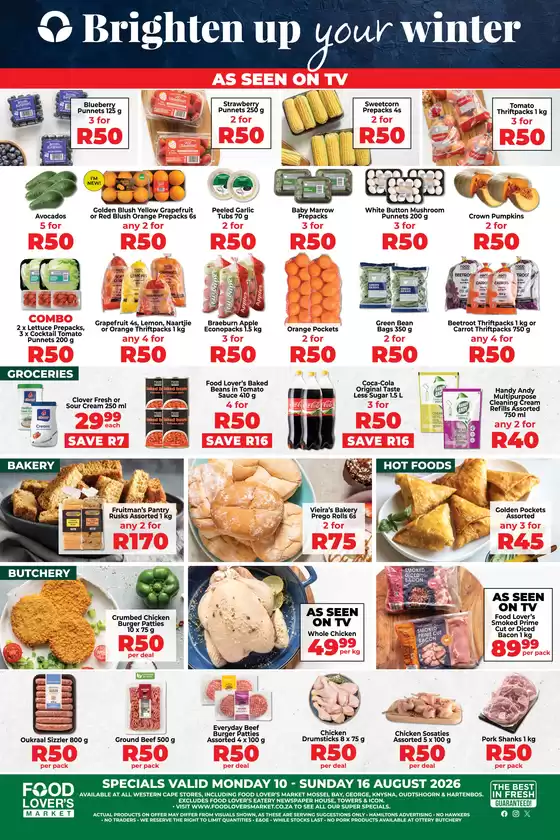 Food Lover's Market catalogue in  | Western Cape - 10 - 16 August 2026 | 2026-08-09T00:00:00.000Z - 2026-08-16T00:00:00.000Z