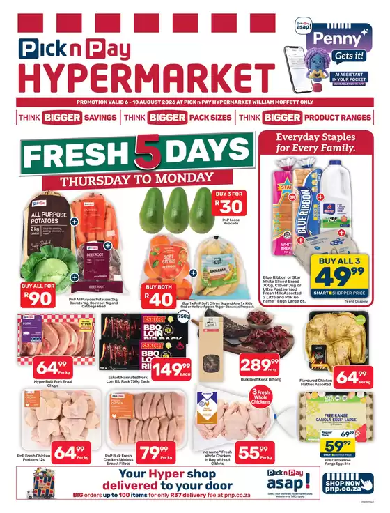 Pick n Pay Hypermarket catalogue in Cape Town | Hypermarket Weekend Specials | 2026-08-06T00:00:00.000Z - 2026-08-10T00:00:00.000Z
