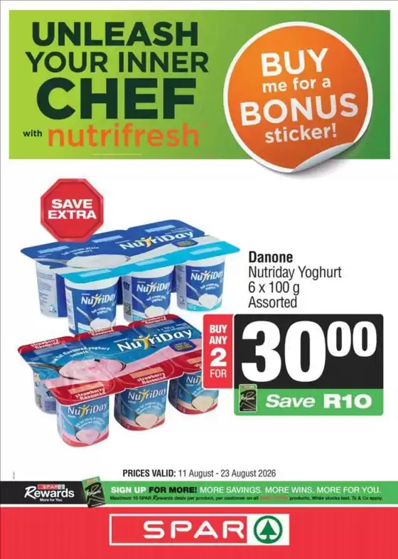 Spar catalogue in Midrand | Attractive special offers for everyone | 2026-08-11T00:00:00.000Z - 2026-08-23T00:00:00.000Z