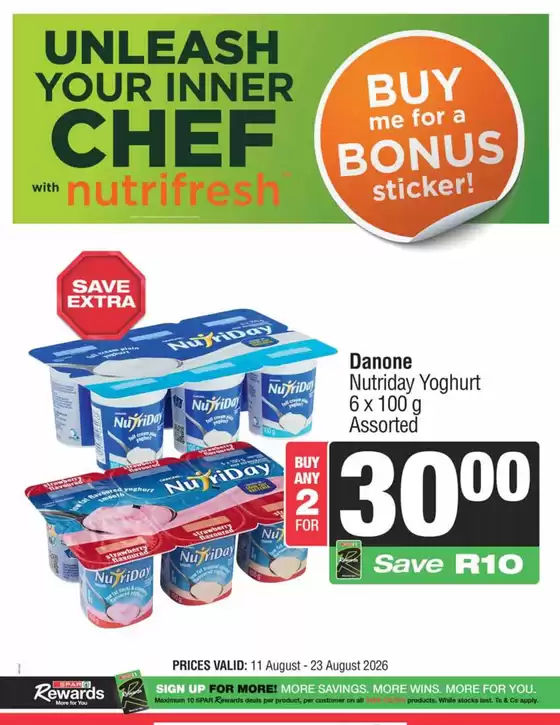 Spar Savemor catalogue | Unleash Your Inner Chef | 2026-08-11T00:00:00.000Z - 2026-08-25T00:00:00.000Z