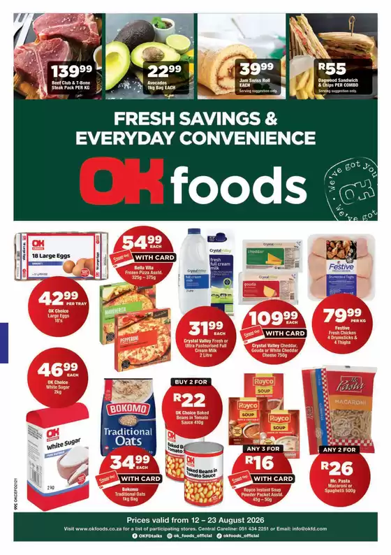 OK Foods catalogue | Offers for bargain hunters | 2026-08-12T00:00:00.000Z - 2026-08-23T00:00:00.000Z