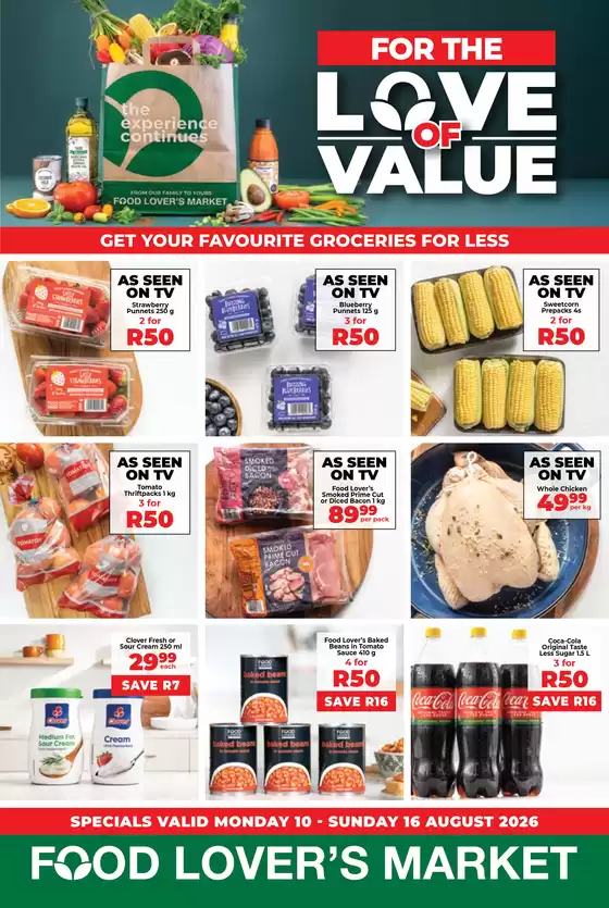 Food Lover's Market catalogue | Mid Month WC 10 - 16 August 2026 | 2026-08-09T00:00:00.000Z - 2026-08-16T00:00:00.000Z
