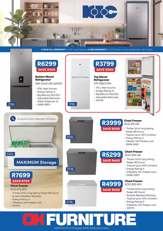 OK Furniture catalogue in Ezakheni | Wide range of offers | 2026-08-10T00:00:00.000Z - 2026-08-23T00:00:00.000Z