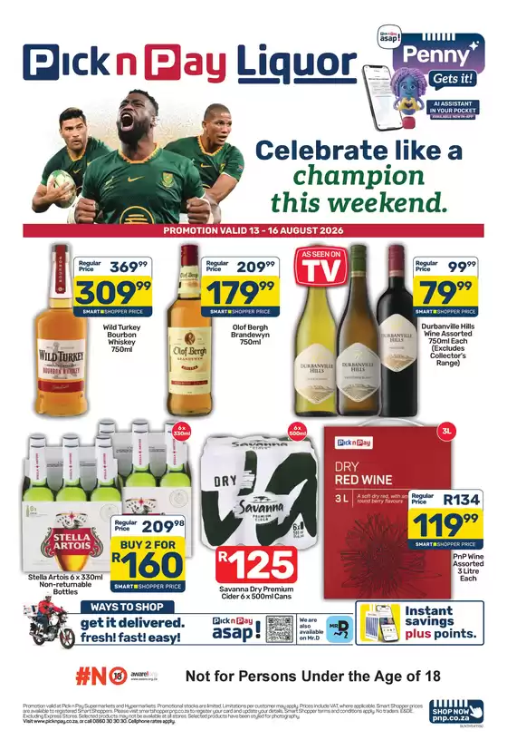 Pick n Pay Liquor catalogue | Pick n Pay Weekend Liquor Specials | 2026-08-13T00:00:00.000Z - 2026-08-16T00:00:00.000Z
