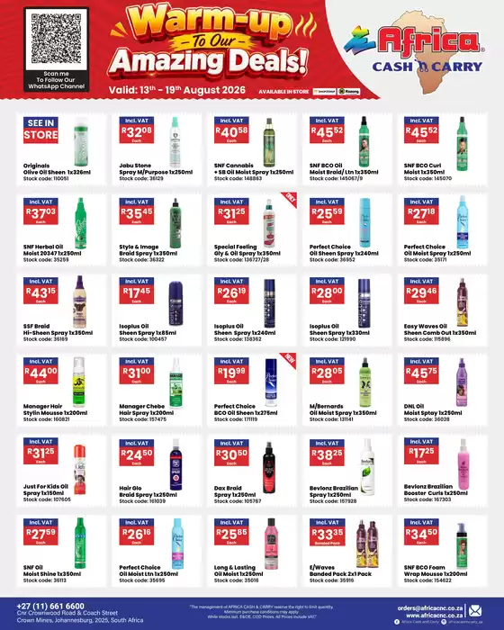 Africa Cash & Carry catalogue in Midrand | Weekly Promo | 2026-08-13T00:00:00.000Z - 2026-08-19T00:00:00.000Z