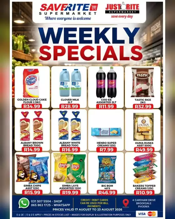 Saverite catalogue in Despatch | Weekly Specials | 2026-08-17T00:00:00.000Z - 2026-08-23T00:00:00.000Z