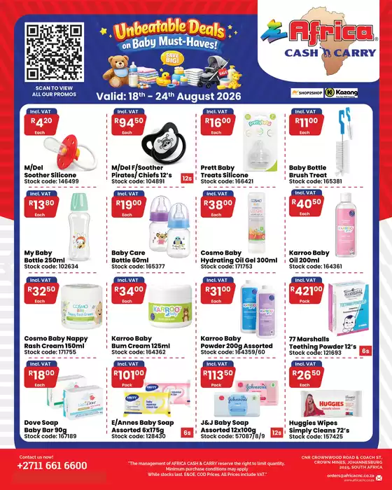 Africa Cash & Carry catalogue in Harding | Tuesday Promo | 2026-08-18T00:00:00.000Z - 2026-08-24T00:00:00.000Z