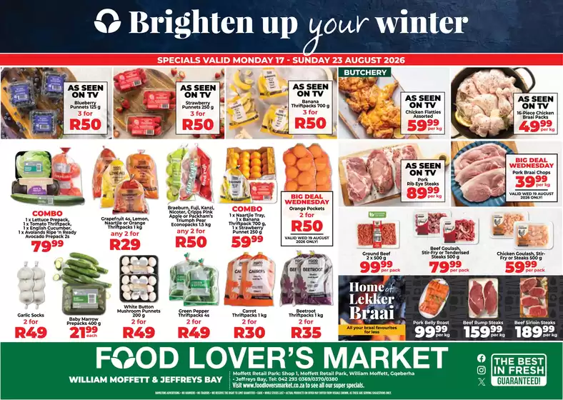 Food Lover's Market catalogue in Harding | Eastern Cape - 17 - 23 August 2026 | 2026-08-16T00:00:00.000Z - 2026-08-23T00:00:00.000Z