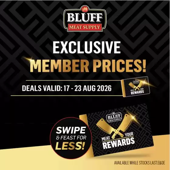 Bluff Meat Supply catalogue in Harding | Bluff Meat Supply weekly specials | 2026-08-17T00:00:00.000Z - 2026-08-23T00:00:00.000Z