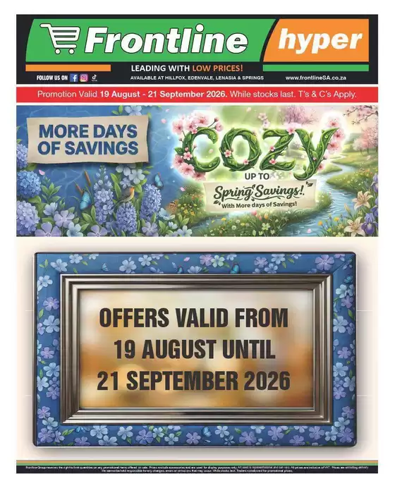 Frontline Hyper catalogue in  | Discounts and promotions | 2026-08-19T00:00:00.000Z - 2026-09-21T00:00:00.000Z