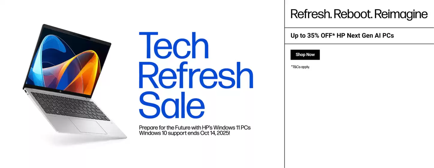 HP catalogue in | Tech Refresh Sale | 2026-08-19T00:00:00.000Z - 2026-09-02T00:00:00.000Z