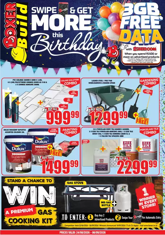 Boxer Build catalogue in Umlazi | KZN August ME Build | 2026-08-24T00:00:00.000Z - 2026-09-06T00:00:00.000Z