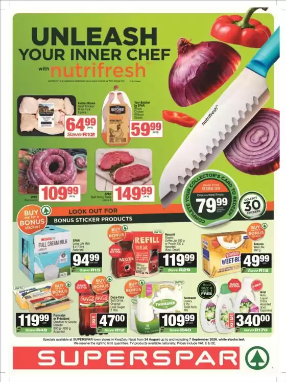 SuperSpar catalogue in Mount Fletcher | Top offers for all bargain hunters | 2026-08-24T00:00:00.000Z - 2026-09-07T00:00:00.000Z
