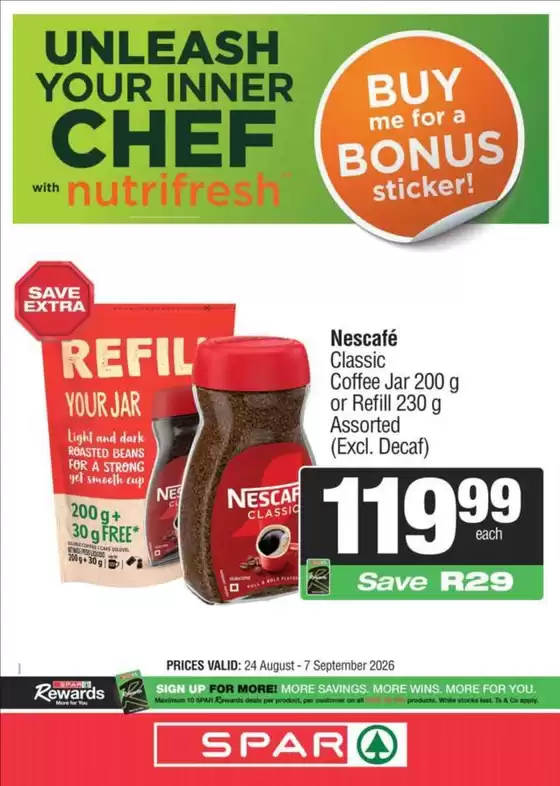Spar catalogue in Mount Fletcher | Current deals and offers | 2026-08-24T00:00:00.000Z - 2026-09-07T00:00:00.000Z