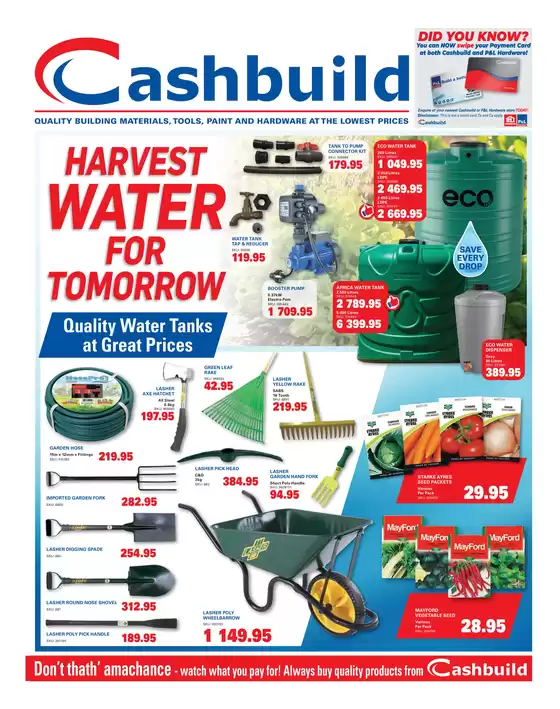 Cashbuild catalogue in Embalenhle | Current special promotions | 2026-08-24T00:00:00.000Z - 2026-09-07T00:00:00.000Z