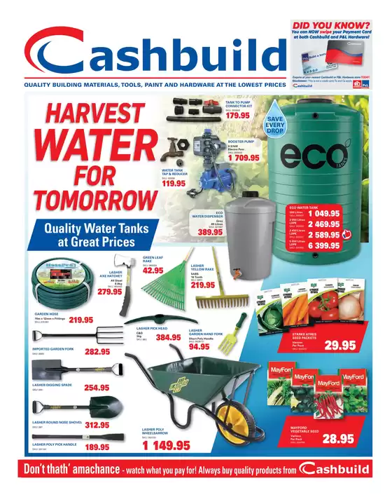 Cashbuild catalogue | Discounts and promotions | 2026-08-24T00:00:00.000Z - 2026-09-07T00:00:00.000Z