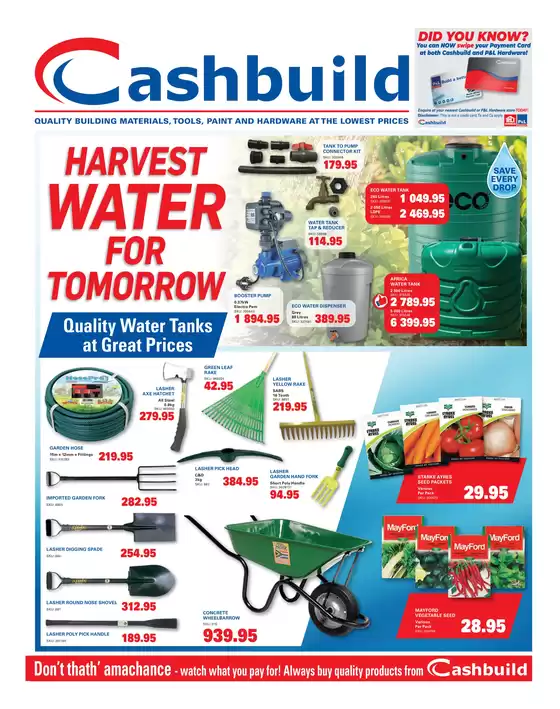 Cashbuild catalogue | Attractive special offers for everyone | 2026-08-24T00:00:00.000Z - 2026-09-07T00:00:00.000Z