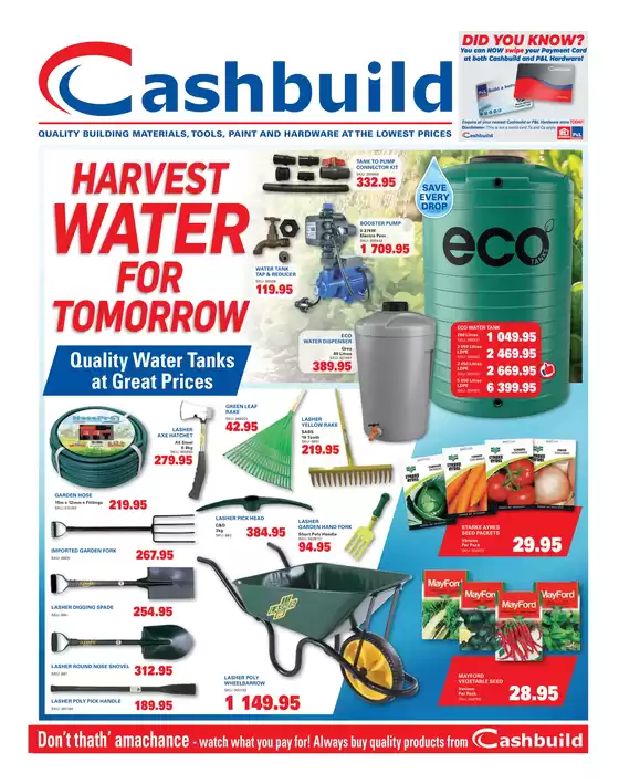Cashbuild catalogue | Exclusive deals for our customers | 2026-08-24T00:00:00.000Z - 2026-09-07T00:00:00.000Z