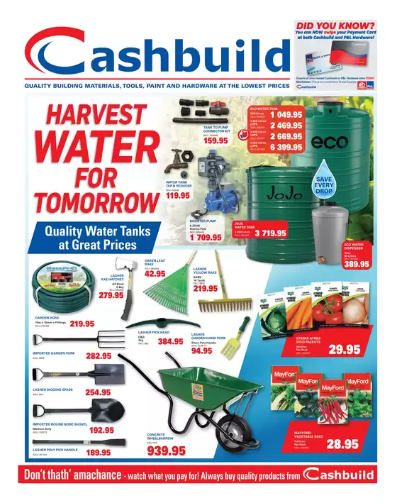Cashbuild catalogue | Discover attractive offers | 2026-08-24T00:00:00.000Z - 2026-09-07T00:00:00.000Z