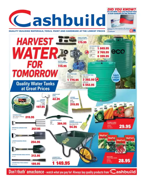 Cashbuild catalogue in Hazyview | Our best offers for you | 2026-08-24T00:00:00.000Z - 2026-09-07T00:00:00.000Z