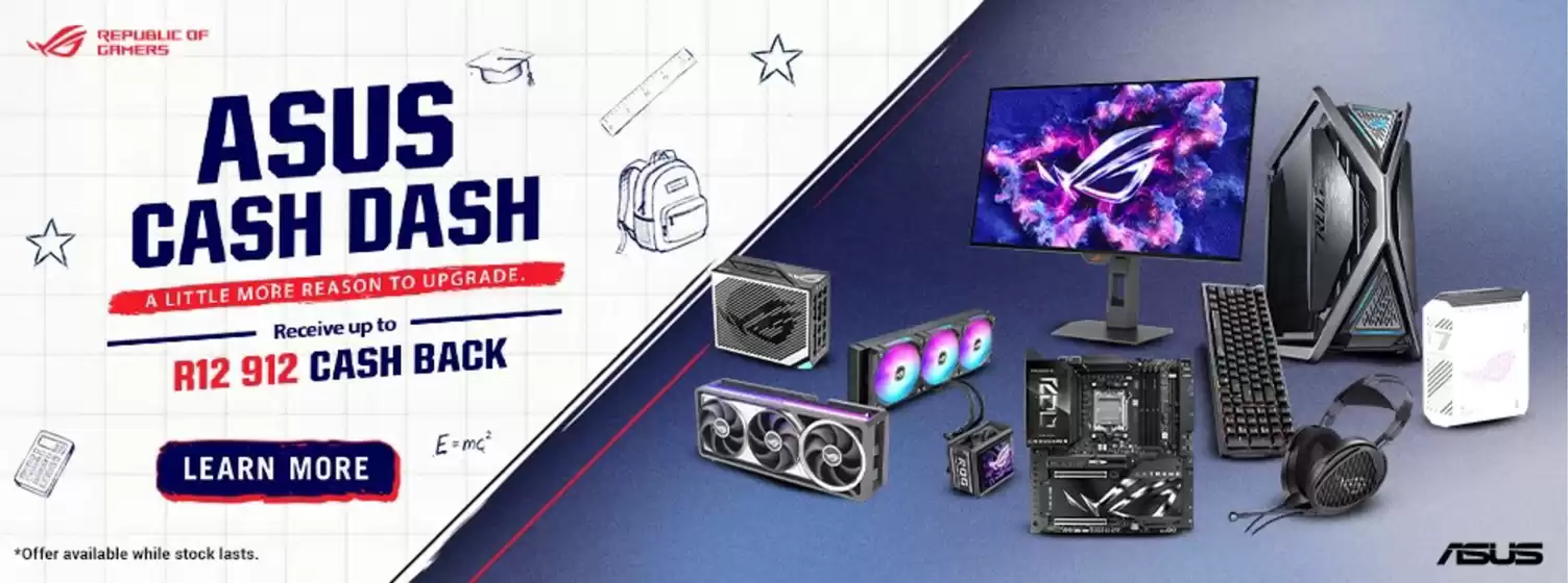 Wootware catalogue | Asus Cash Dash | 2026-08-24T00:00:00.000Z - 2026-09-28T00:00:00.000Z