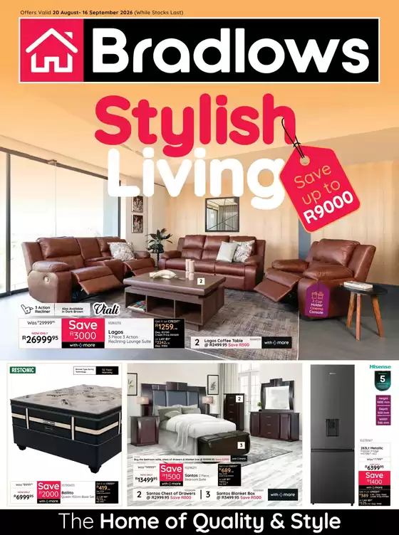 Bradlows catalogue | Stylish Living | 2026-08-24T00:00:00.000Z - 2026-09-16T00:00:00.000Z