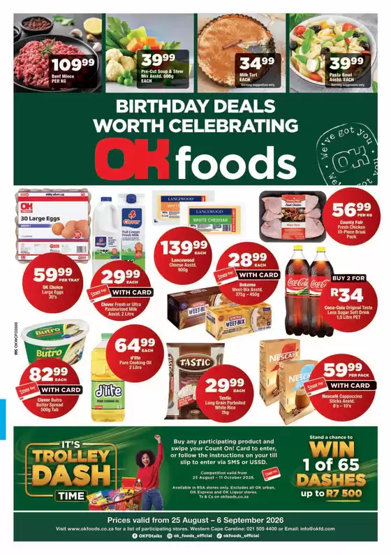 OK Foods catalogue | Top offers for all bargain hunters | 2026-08-25T00:00:00.000Z - 2026-09-06T00:00:00.000Z