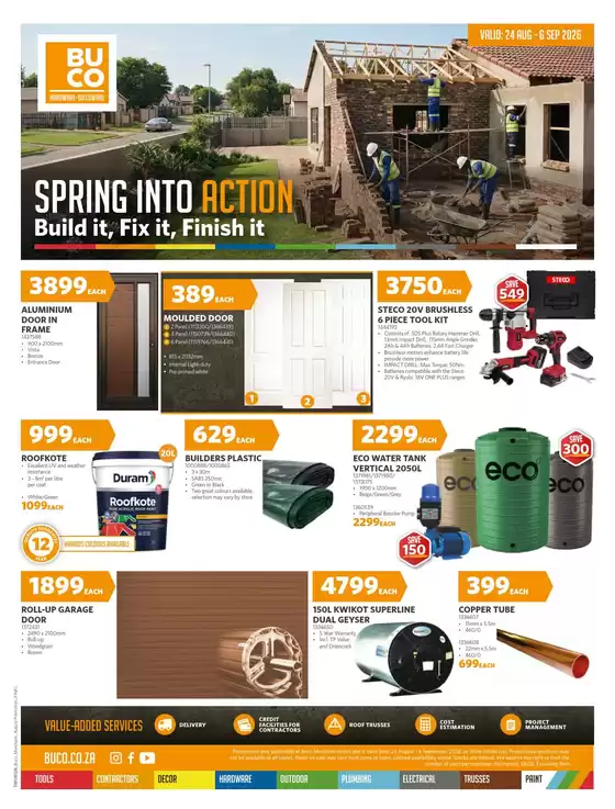 BUCO catalogue | Buco weekly specials | 2026-08-24T00:00:00.000Z - 2026-09-06T00:00:00.000Z