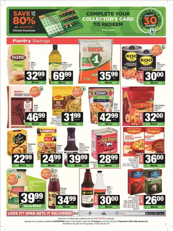 SuperSpar catalogue in Pietermaritzburg | Great discounts on selected products | 2026-08-24T00:00:00.000Z - 2026-09-07T00:00:00.000Z