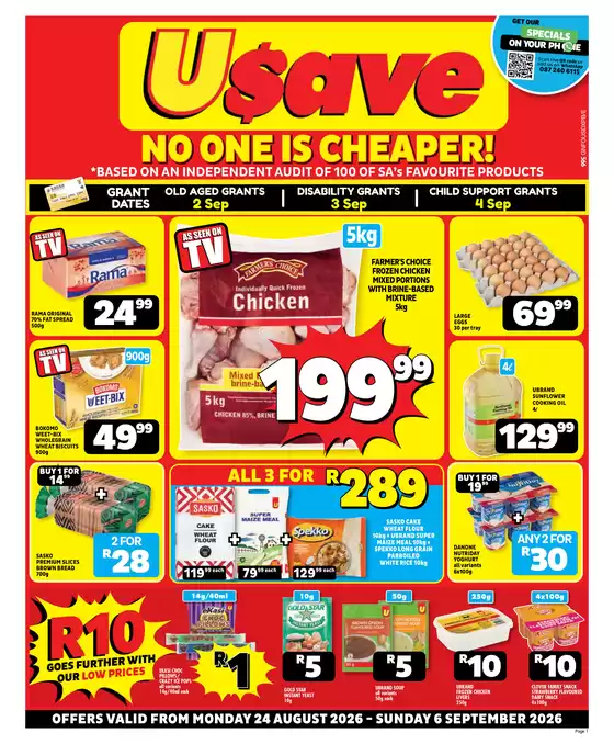 Usave catalogue in East London | Gnusavepricesavings24aug06sep2026 | 2026-08-24T00:00:00.000Z - 2026-09-06T00:00:00.000Z