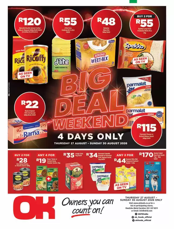 OK Foods catalogue | Great offer for all customers | 2026-08-27T00:00:00.000Z - 2026-08-30T00:00:00.000Z