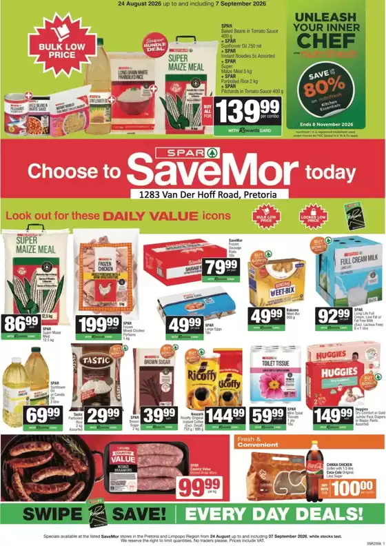 Spar Savemor catalogue in Germiston | Choose To Savemor Today | 2026-08-27T00:00:00.000Z - 2026-09-07T00:00:00.000Z