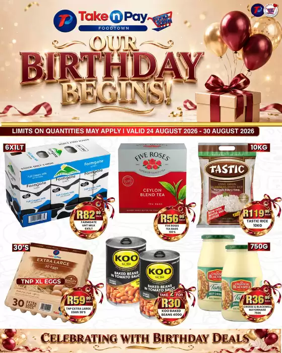 Take N Pay catalogue in Germiston | TNP WEEKLY ADVERTS 24 AUGUST 2026 | 2026-08-24T00:00:00.000Z - 2026-08-30T00:00:00.000Z