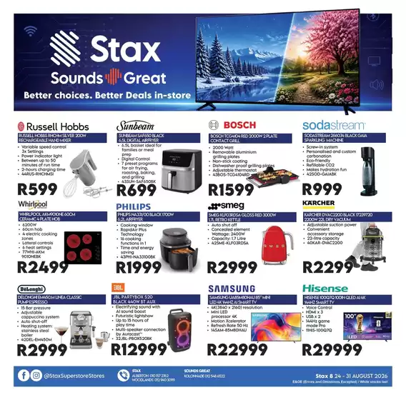 Sounds Great catalogue in Germiston | Sounds Great Sale | 2026-08-27T00:00:00.000Z - 2026-08-31T00:00:00.000Z