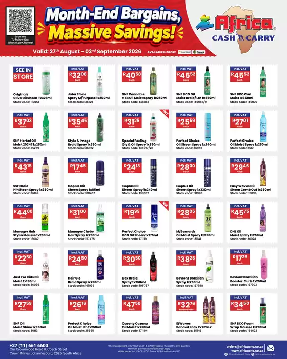 Africa Cash & Carry catalogue | Weekly Promo | 2026-08-27T00:00:00.000Z - 2026-09-02T00:00:00.000Z