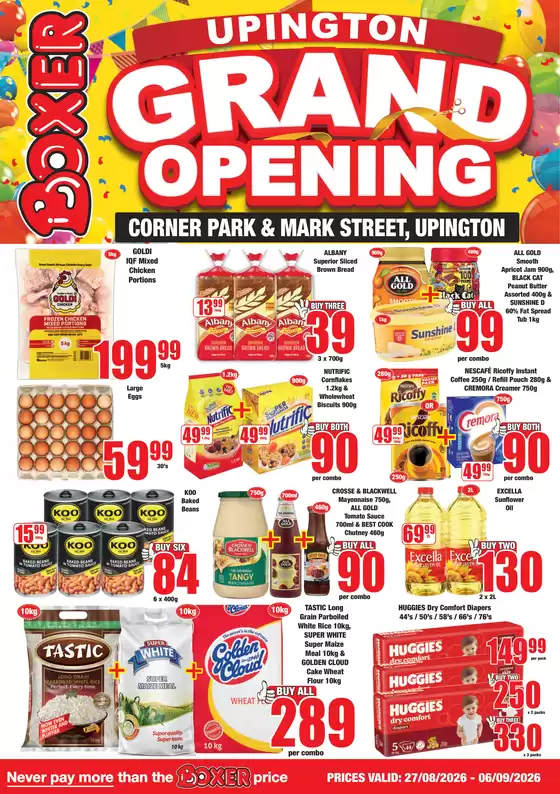 Boxer catalogue | Upington Grand Opening | 2026-08-27T00:00:00.000Z - 2026-09-06T00:00:00.000Z