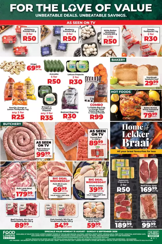 Food Lover's Market catalogue in George | Inland - 31 Aug - 6 Sep 2026 | 2026-08-30T00:00:00.000Z - 2026-09-06T00:00:00.000Z