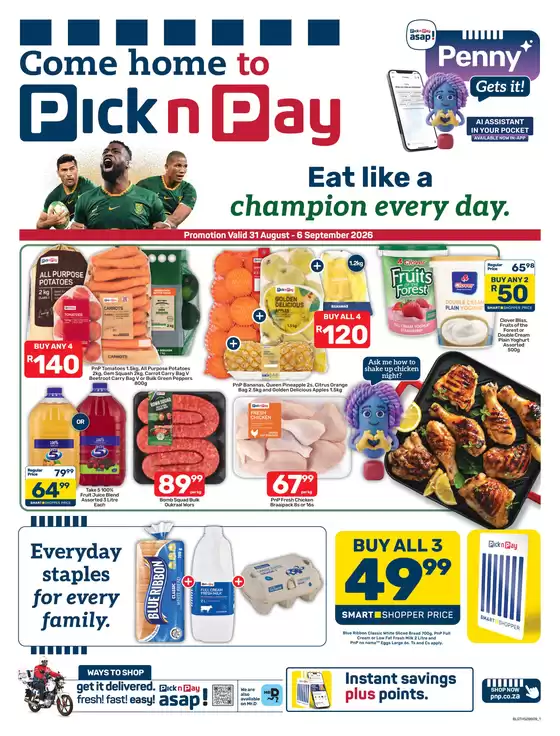 Pick n Pay catalogue in Kraaifontein | Pick n Pay Weekly Specials | 2026-08-31T00:00:00.000Z - 2026-09-06T00:00:00.000Z