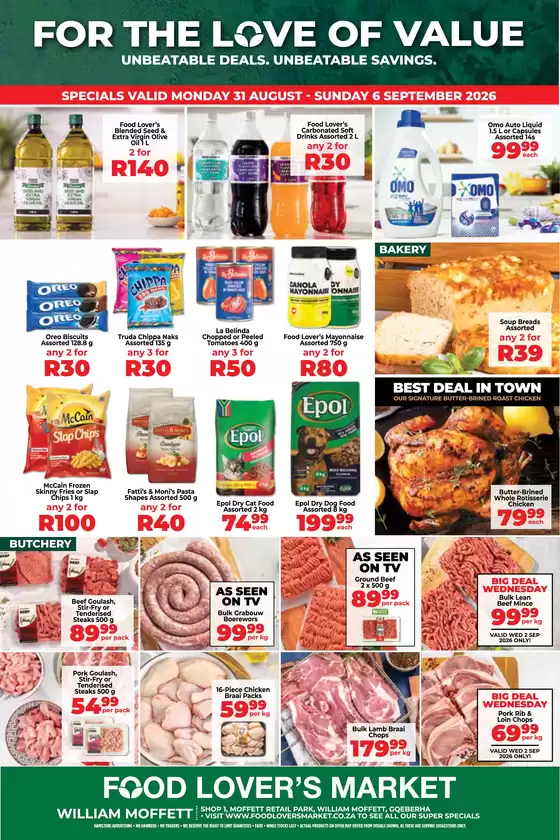 Food Lover's Market catalogue in  | William Moffett - 31 Aug - 6 Sep 2026 | 2026-08-30T00:00:00.000Z - 2026-09-06T00:00:00.000Z